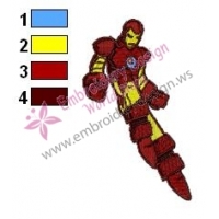 Iron Man Embroidery Design 09